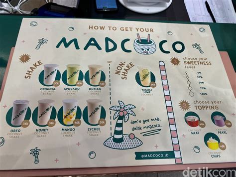 mad coco menu.